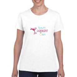Last Night Out t-shirt personalizzata donna digitalshirt bianco