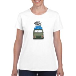 Let's Go Travel t-shirt personalizzata donna digitalshirt bianco