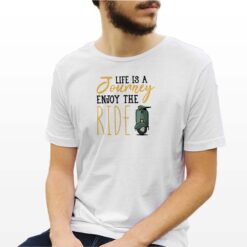 Life is a Journey t-shirt personalizzata uomo digitalshirt bianca