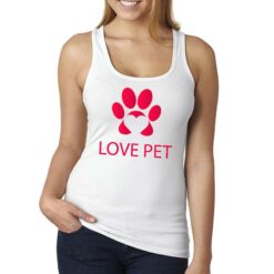 Love Pet canottiera personalizzata donna digitalshirt bianca
