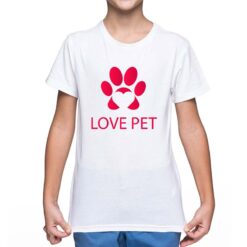 Love Pet t-shirt personalizzata bambino digitalshirt bianca