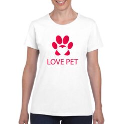 Love Pet t-shirt personalizzata donna digitalshirt bianco