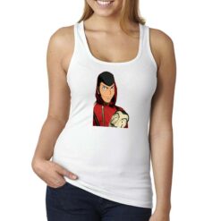 Lupin de Papel canottiera personalizzata donna digitalshirt bianca