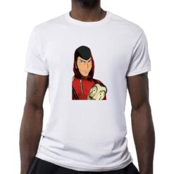 Lupin de Papel t-shirt personalizzata uomo digitalshirt bianca