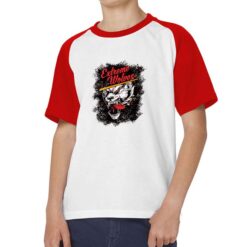Lupo Bianco t-shirt bicolor personalizzata bambino digitalshirt rossa