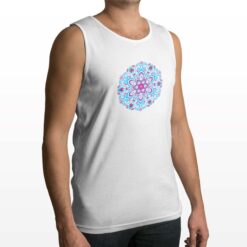 Mandala canotta personalizzata uomo digitalshirt bianca