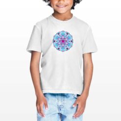Mandala t-shirt personalizzata bambino digitalshirt bianca