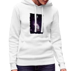 Mano Cosmo felpa con cappuccio personalizzata donna digitalshirt bianca.jpg