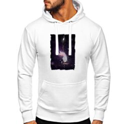 Mano Cosmo felpa con cappuccio personalizzata uomo digitalshirt bianca