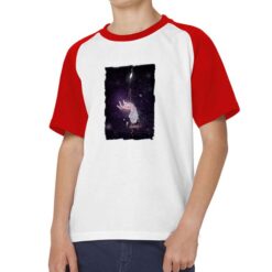 Mano Cosmo t-shirt bicolor personalizzata bambino digitalshirt rossa