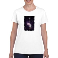 Mano Cosmo t-shirt personalizzata donna digitalshirt bianco