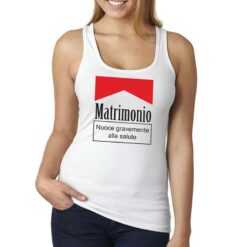 Matrimonio nuoce… canottiera personalizzata donna digitalshirt bianca