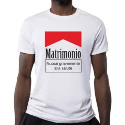 Matrimonio nuoce… t-shirt personalizzata uomo digitalshirt bianca