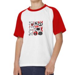 Meaw t-shirt bicolor personalizzata bambino digitalshirt rossa