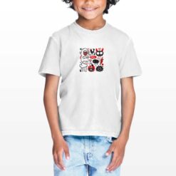 Meaw t-shirt personalizzata bambino digitalshirt bianca