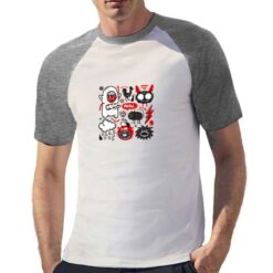 Meaw t-shirt bicolor personalizzata uomo digitalshirt grigia