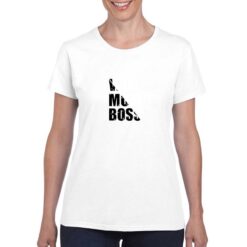 Mom Boss t-shirt personalizzata donna digitalshirt bianco