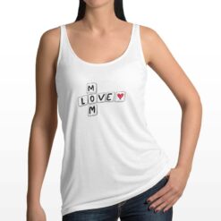 Mom Love canottiera personalizzata donna digitalshirt bianca