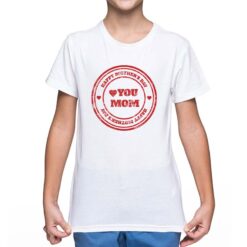MOM t-shirt personalizzata bambino digitalshirt bianca