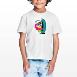 Mostro Affamato t-shirt personalizzata bambino digitalshirt bianca