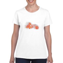 Moto Infuocata t-shirt personalizzata donna digitalshirt bianco