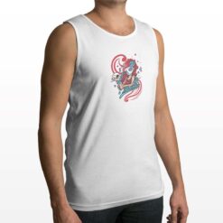 Muerte canotta personalizzata uomo digitalshirt bianca