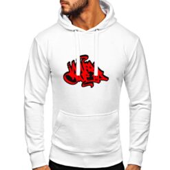 Dont give up felpa con cappuccio personalizzata uomo digitalshirt bianca