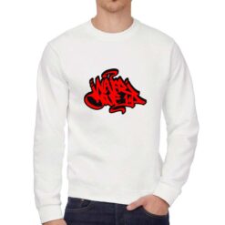 Dont give up felpa senza cappuccio personalizzata uomo digitalshirt bianca