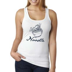 Noodle canottiera personalizzata donna digitalshirt bianca