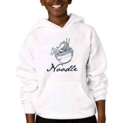 Noodle felpa con cappuccio personalizzata bambino digitalshirtbianco