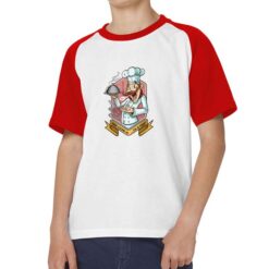 Oggi Cucino Io t-shirt bicolor personalizzata bambino digitalshirt rossa