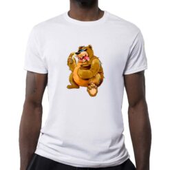 Orso t-shirt personalizzata uomo digitalshirt bianca