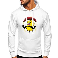 Panda ARGH felpa con cappuccio personalizzata uomo digitalshirt bianca