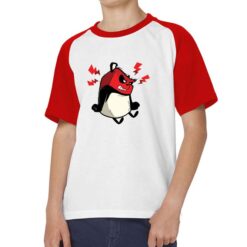 Panda Arrabbiato t-shirt bicolor personalizzata bambino digitalshirt rossa