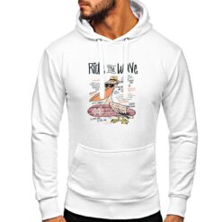Pellicano felpa con cappuccio personalizzata uomo digitalshirt bianca