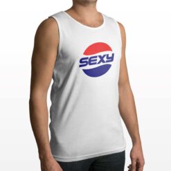 Pepsy Sexy canotta personalizzata uomo digitalshirt bianca