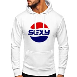 Pepsy Sexy felpa con cappuccio personalizzata uomo digitalshirt bianca