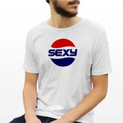 Pepsy Sexy t-shirt personalizzata uomo digitalshirt bianca