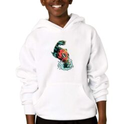 Pesche Maschera  felpa con cappuccio personalizzata bambino digitalshirtbianco