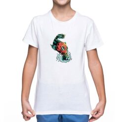Pesche Maschera  t-shirt personalizzata bambino digitalshirt bianca