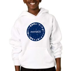 Physics felpa con cappuccio personalizzata bambino digitalshirtbianco