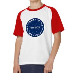 Physics t-shirt bicolor personalizzata bambino digitalshirt rossa