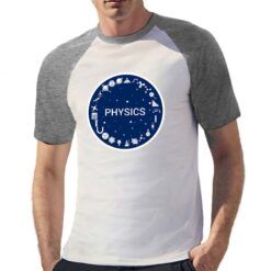 Physics t-shirt bicolor personalizzata uomo digitalshirt grigia