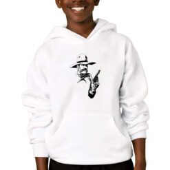Pistolero felpa con cappuccio personalizzata bambino digitalshirtbianco