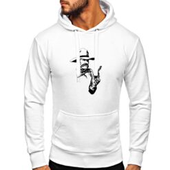 Pistolero felpa con cappuccio personalizzata uomo digitalshirt bianca