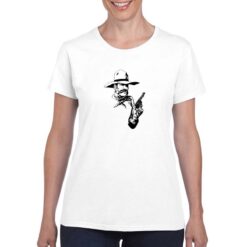 Pistolero t-shirt personalizzata donna digitalshirt bianco