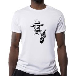 Pistolero t-shirt personalizzata uomo digitalshirt bianca