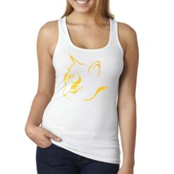 Profilo Gatto canottiera personalizzata donna digitalshirt bianca