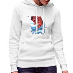 Red Snapper felpa con cappuccio personalizzata donna digitalshirt bianca.jpg