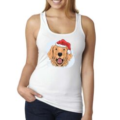 Retriver Natale canottiera personalizzata donna digitalshirt bianca